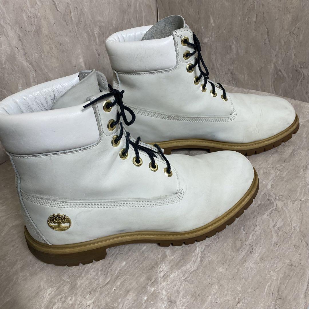 Timberland 6インチ プレミアムブーツ 28.5cm ホワイトヌバック　プリマロフト ティンバーランド　PRIMALOFT_画像6