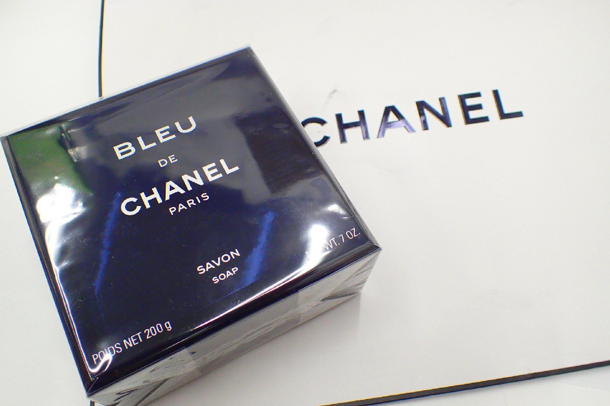 ◆◇未開封品 シャネル BLEU DE CHANEL ブルー ドゥ シャネル SAVON 200g 石けん ショッパー付◇◆の画像1