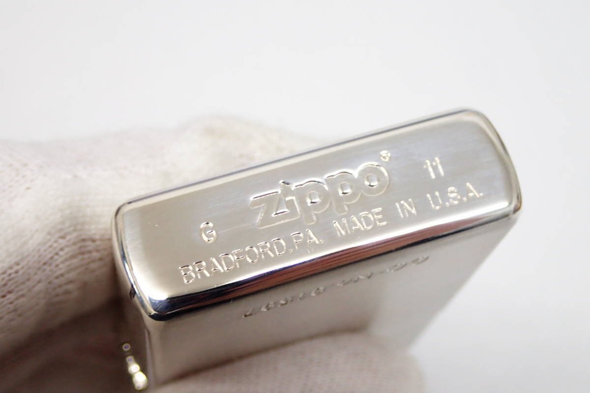 1円【ZIPPO】未使用品 ジッポ HOPE/GOLDEN BAT ホープ/ゴールデンバット 2011年製 2点セット タバコ オイルライター 喫煙具 ケース付の画像4