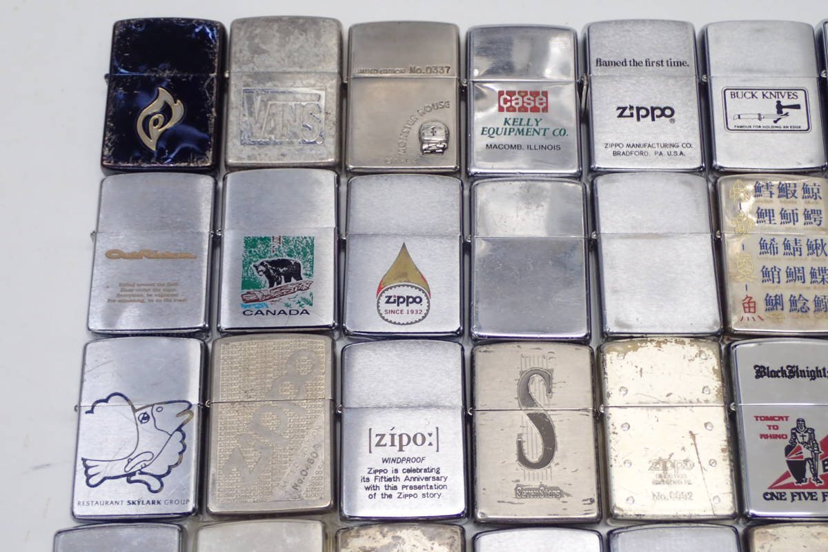 1円【ZIPPO】着火未確認 ジッポ オイルライター 40個セット 限定 タバコ 筆記体 イタリック 喫煙具 アクセサリー◆質屋の画像2