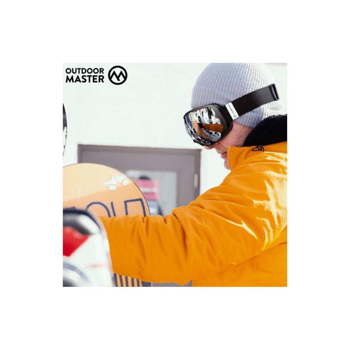 OutdoorMaster スキーゴーグル 両層レンズ UV紫外線カット メガネ対応 曇り止め 180°広視野 男女兼用
