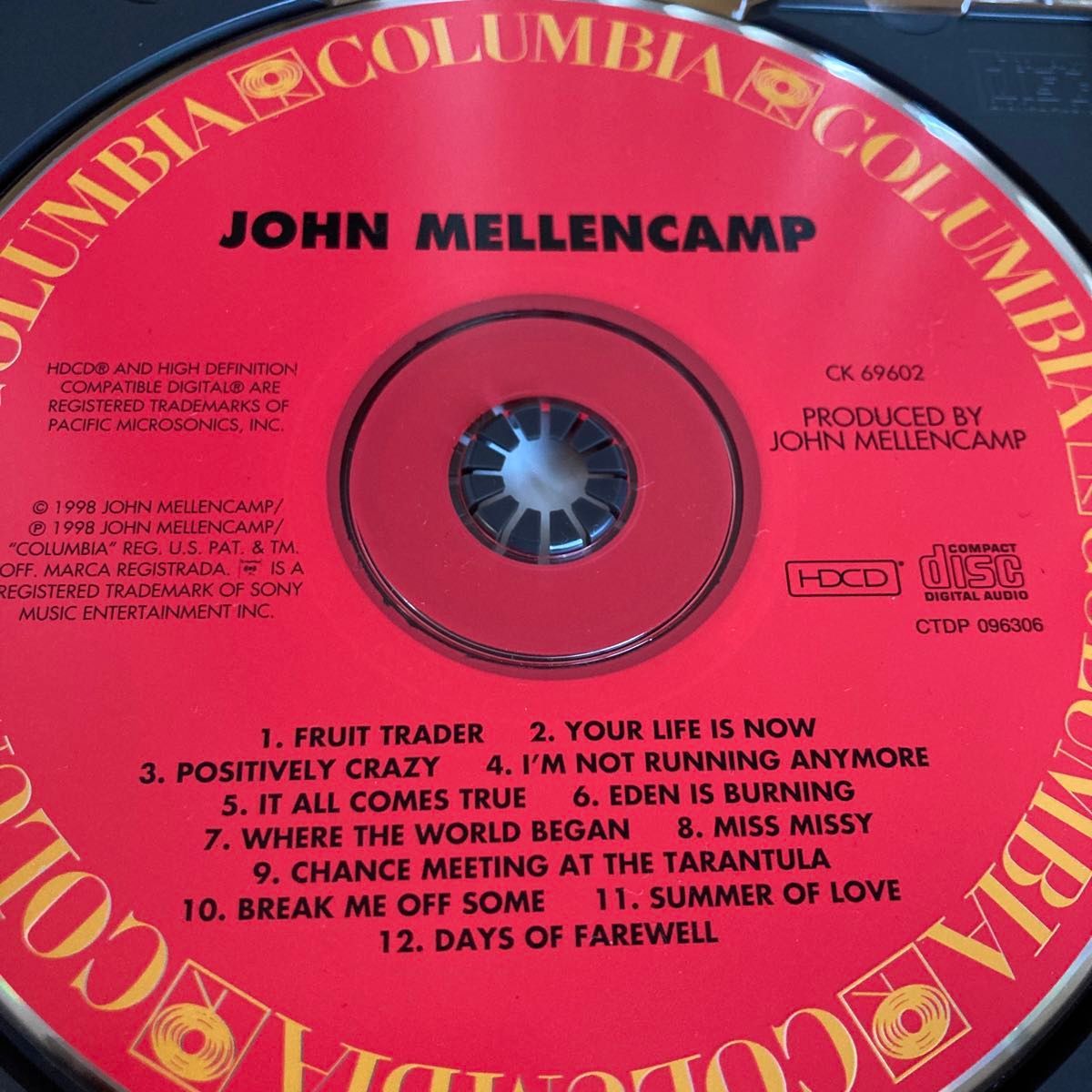 ジョンクーガーメレンキャンプ JOHN COUGAR MELLENCAMP 