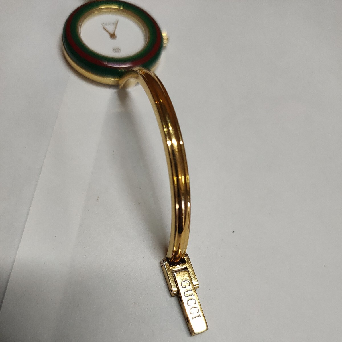 良品１円〜人気 GUCCI グッチ チェンジベゼル11/12 QZ 腕時計 替えベゼル12 ゴールド Qz クォーツの画像8