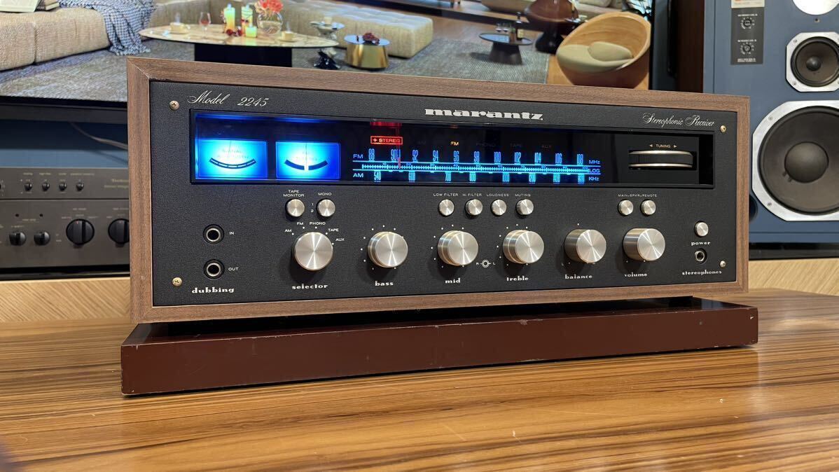 marantz マランツ model 2245 ステレオレシーバー　レシーバーアンプ　プリメインアンプ　フルLED仕様 整備　メンテナンス品　美品