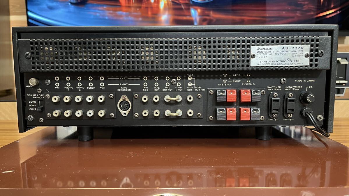 SANSUI サンスイ AU-777D プリメインアンプ　整備　メンテナンス品　動作良好_画像10