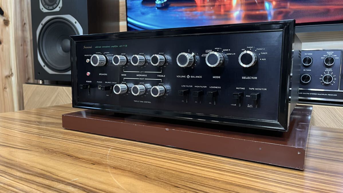 SANSUI サンスイ AU-777D プリメインアンプ　整備　メンテナンス品　動作良好_画像3