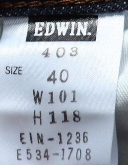 ♂ EDWIN 403 ▲程度抜群▲濃紺▲W４０の画像7