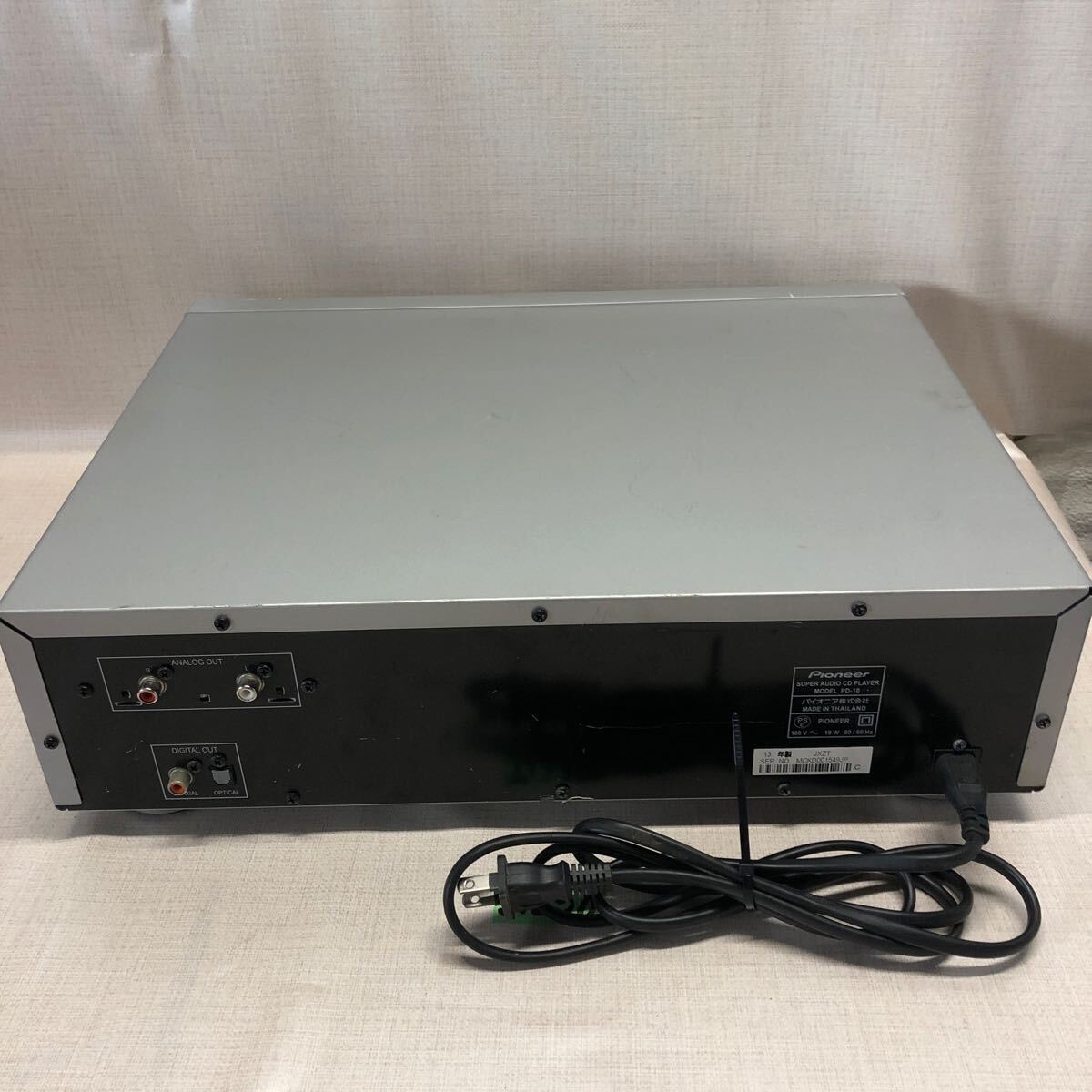 (J1238) PIONEER PD-10 パイオニア SACDプレーヤー ACアダプター付き_画像6