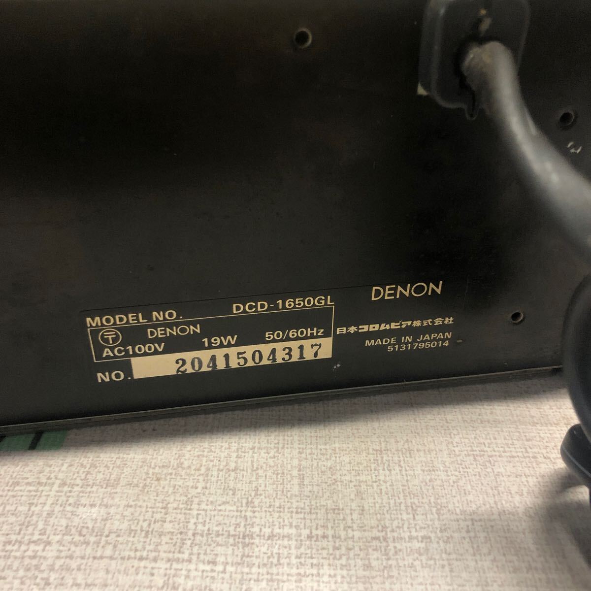 (J1271)DENON DCD-1650GL CD player audio equipment 