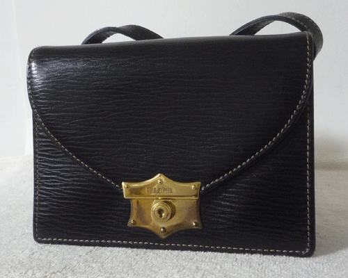  хорошая вещь Gold-Pfeil GOLD PFEIL кожа черный чёрный наклонный .. сумка на плечо женский 