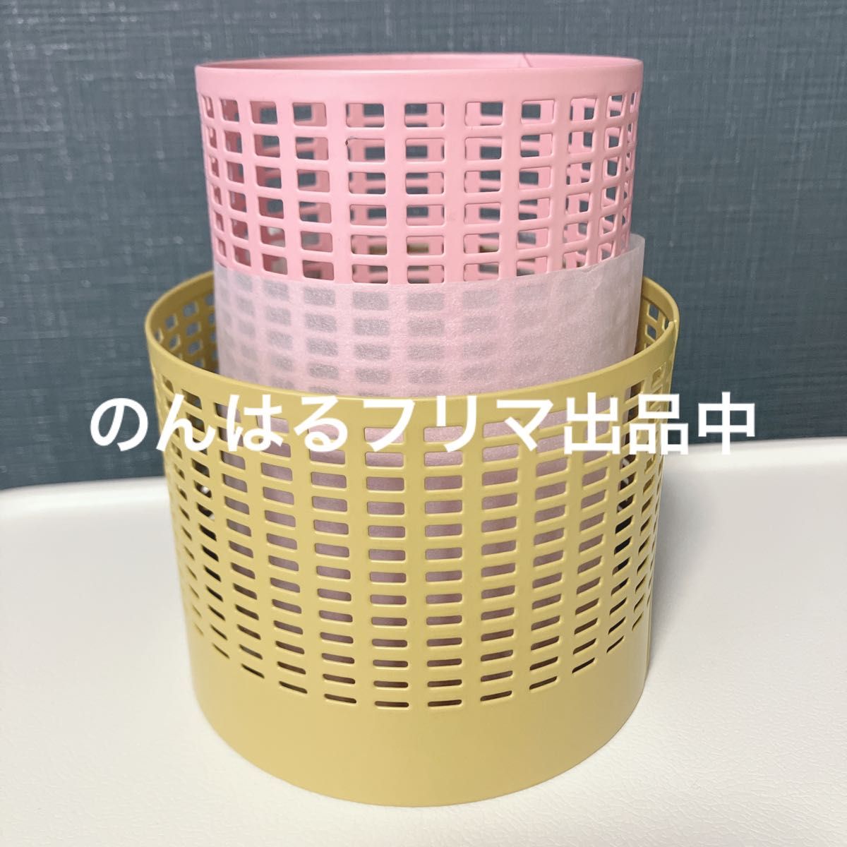 新品未使用 IKEA イケア コラボ TESAMMANS テサッマンス ティーライトホルダー2個セット イエロー ピンク オランダ