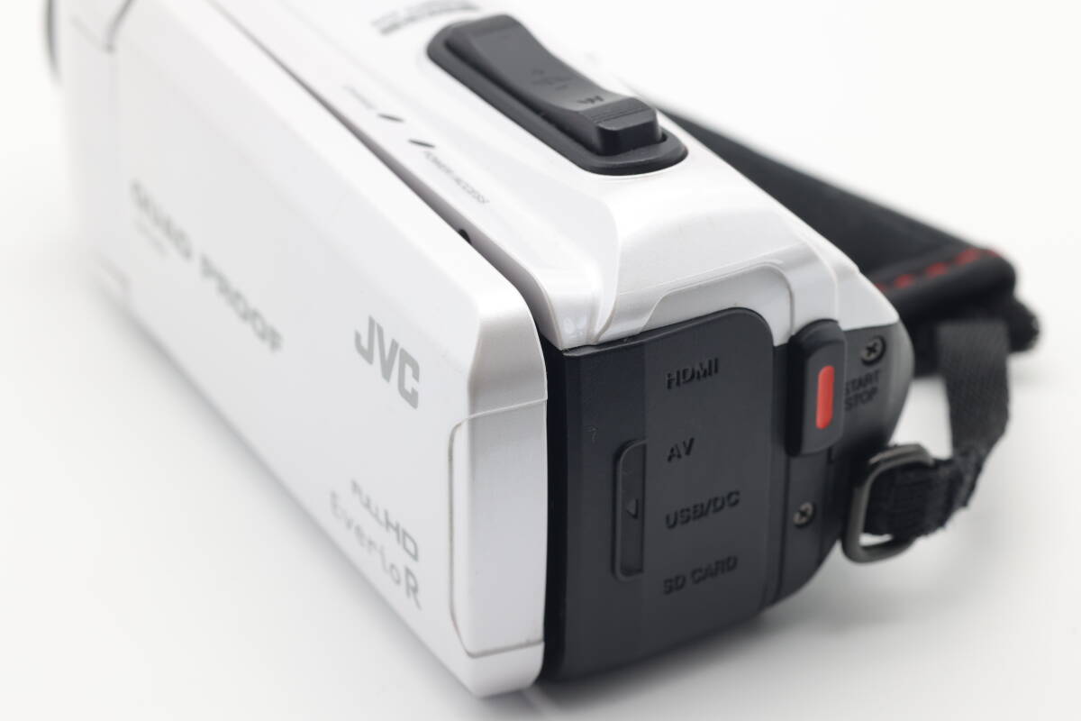【難あり】JVC ビデオカメラ Everio R 防水5m 防塵仕様 耐低温 耐衝撃 内蔵メモリー32GB パールホワイト GZ-R400-Wの画像7