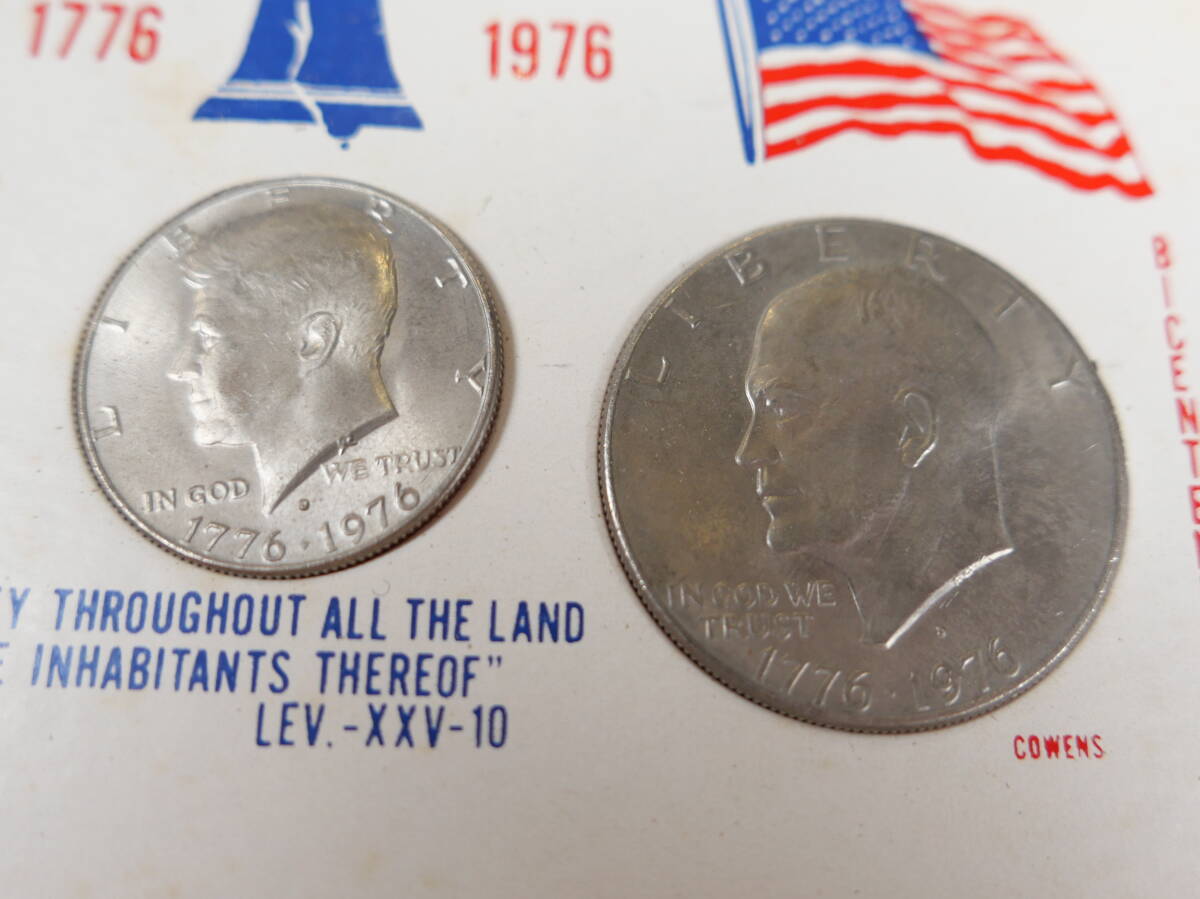 ★USA 1776-1976 アメリカ LIBERTY リバティー コイン 1ドル ハーフダラー クオーター 3種セット_画像4