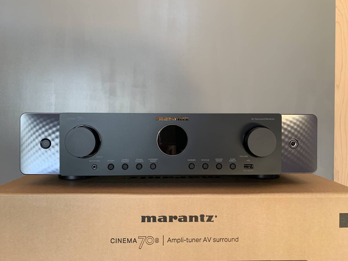 Marantz マランツ AVレシーバーCinema70s ブラック/使用僅か美品/格安スタート！の画像1