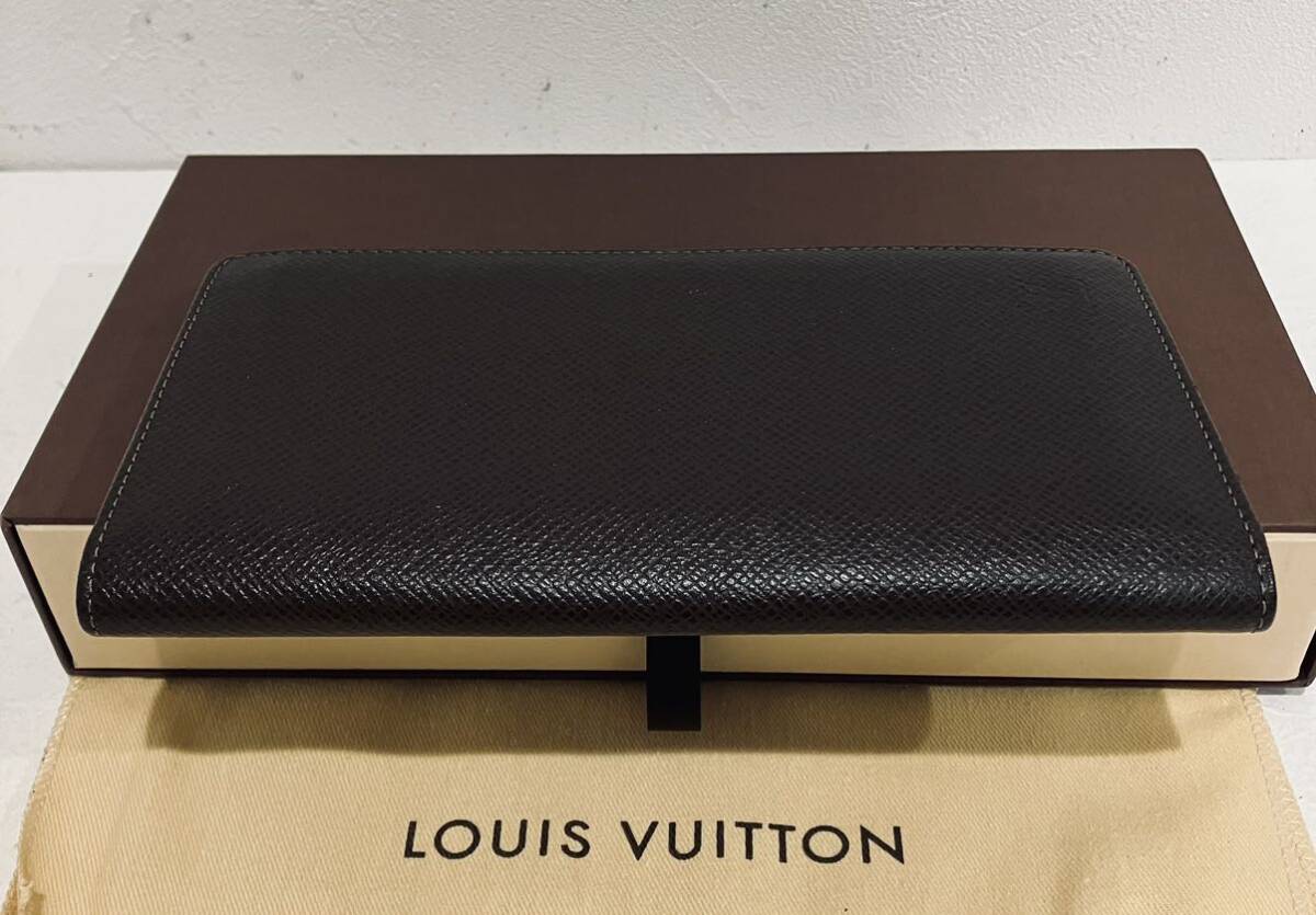 LOUIS VUITTON ★ ほぼ 新品 ルイヴィトン 新品同様 タイガ 長財布 レザー ブラザ 人気！の画像5