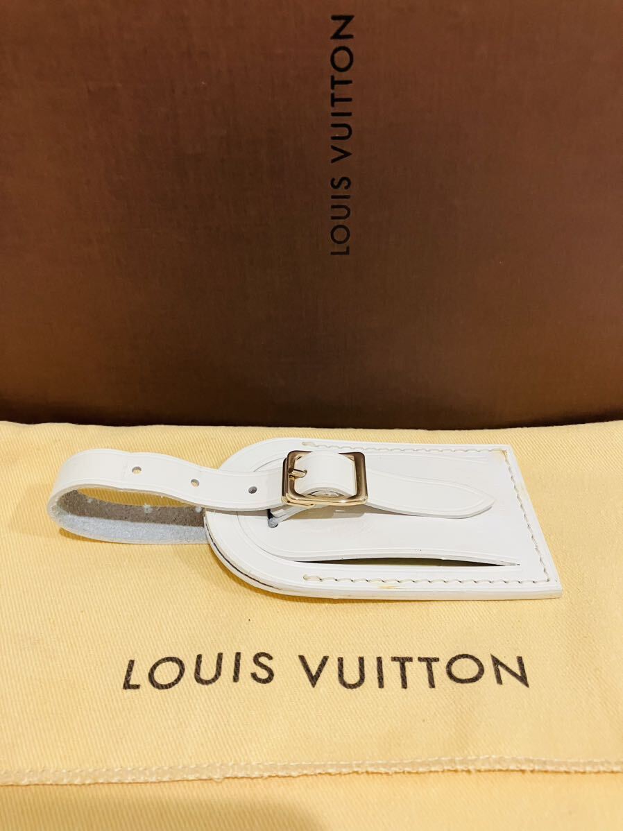 LOUIS VUITTON ★ ルイヴィトン ネームタグ 大きめ 白 ホワイト _画像4