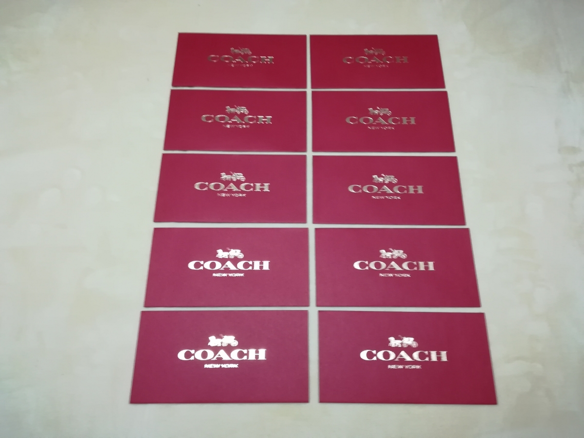 [ new goods unused ] not for sale COACH high class envelope 10 pieces set 