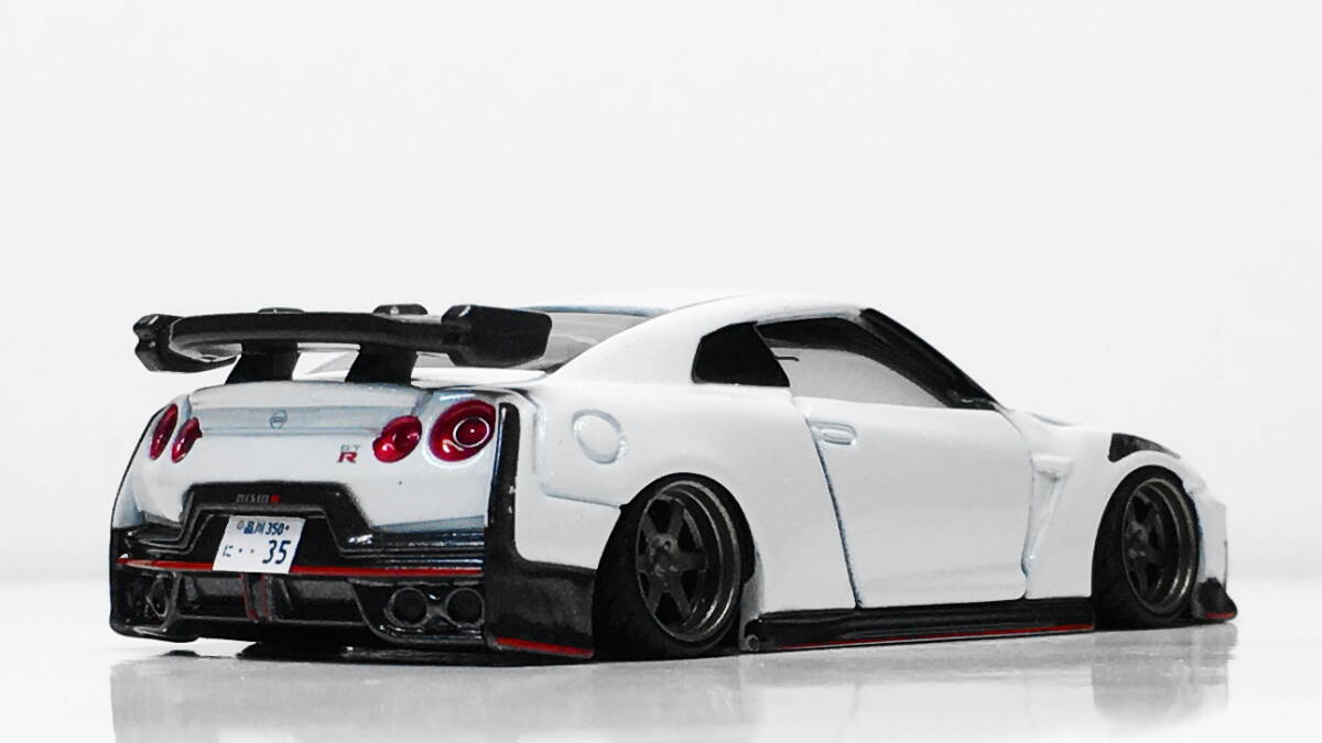 トミカ改カスタム日産NISSAN GT-R NISMO深リムVolk Racing TE37の画像3