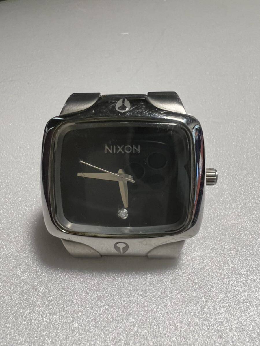 100円スタート! 最低落札価格なし NIXON ニクソン ウォッチ 腕時計 金属ベルト 100M STAINLESS STEEL ステンレス スティール JAPAN MOVTの画像3