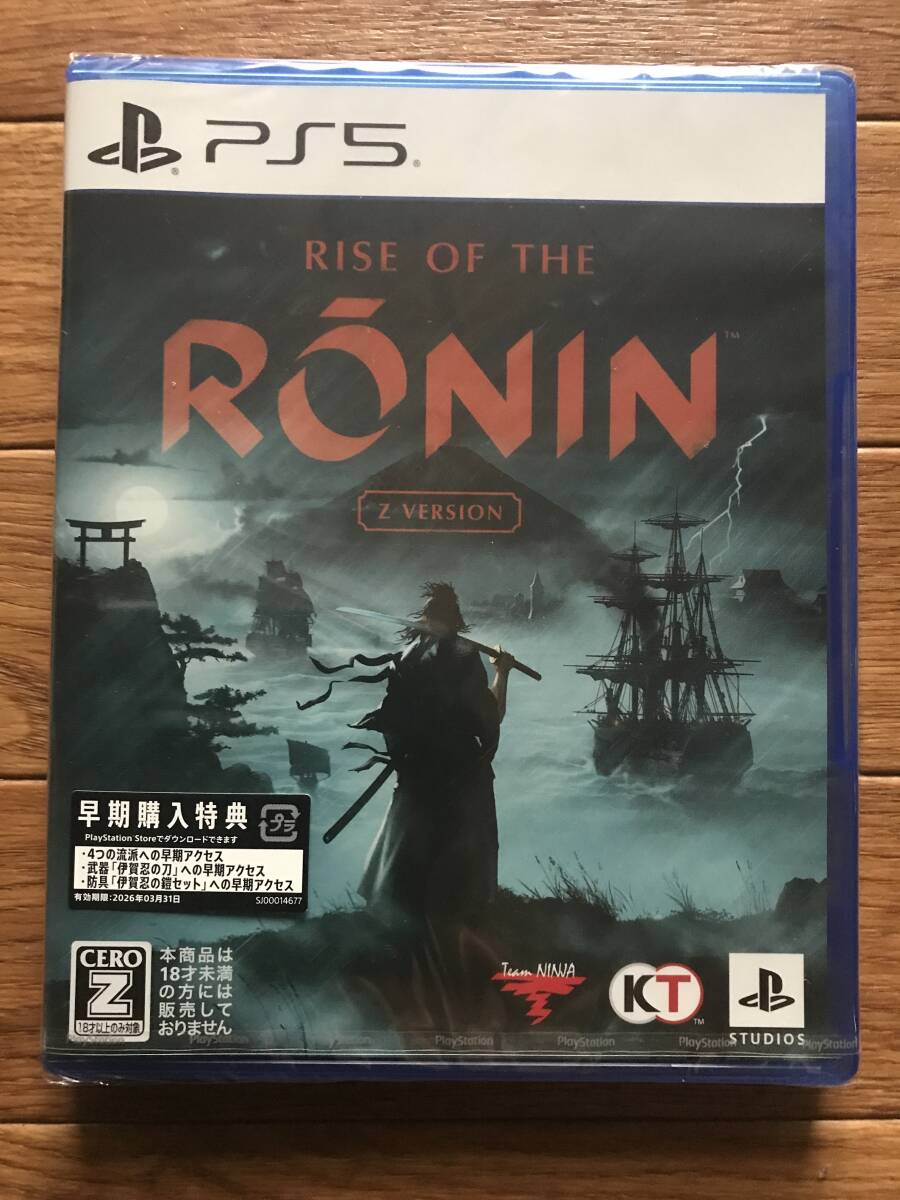 PS5 RISE OF THE RONIN Z VERSION ※新品未開封　※早期購入特典付き_画像1