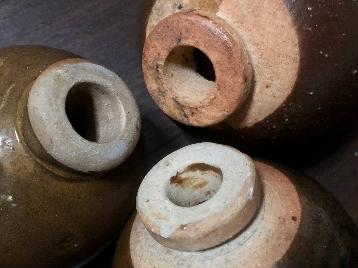 天佑、　　日本軍　海軍　陶器製　四式手榴弾　10個セット_信楽小型、信楽
