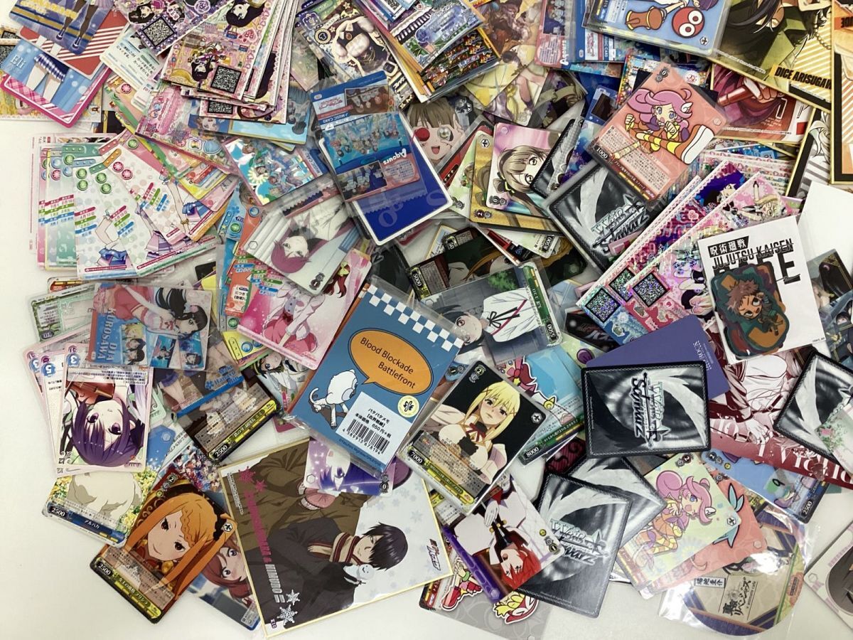 【現状】アニメ・ゲーム 紙類 グッズ まとめ売り プリパラ ラブライブ! 呪術廻戦 他 カード コースター 色紙 他_画像4