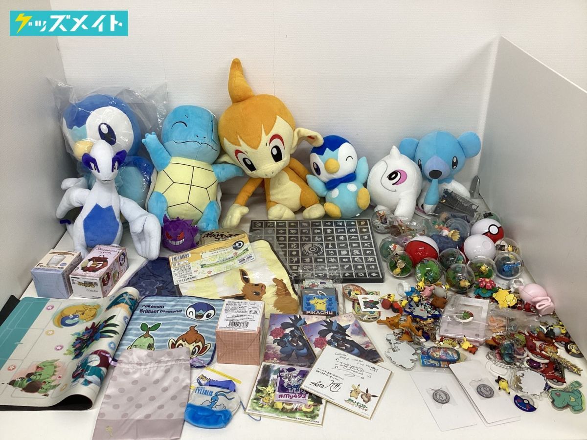 【同梱不可/現状】ポケットモンスター グッズ まとめ売り ぬいぐるみ ラバーマスコット ラバーマット 他 / ヒコザル ポッチャマ ルギアの画像1