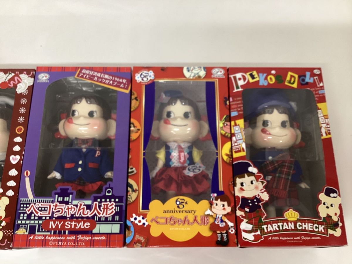 【未開封/現状】ペコちゃん人形 まとめ売り 晴れ着 TARTAN CHECK 65th anniversary 他 / FUJIYA_画像3