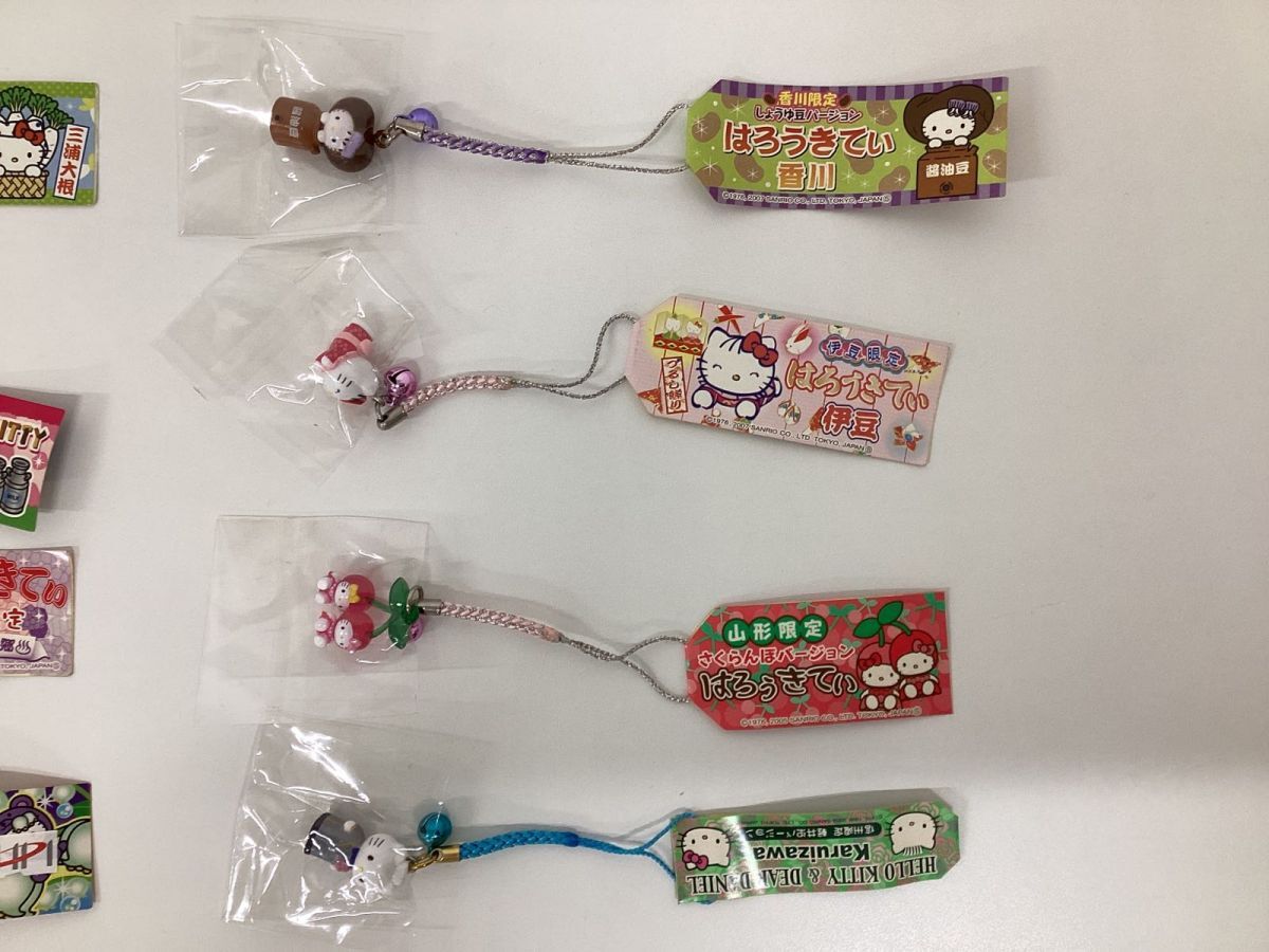 [ present condition ] Sanrio . present ground Hello Kitty netsuke strap set sale G / Sanrio