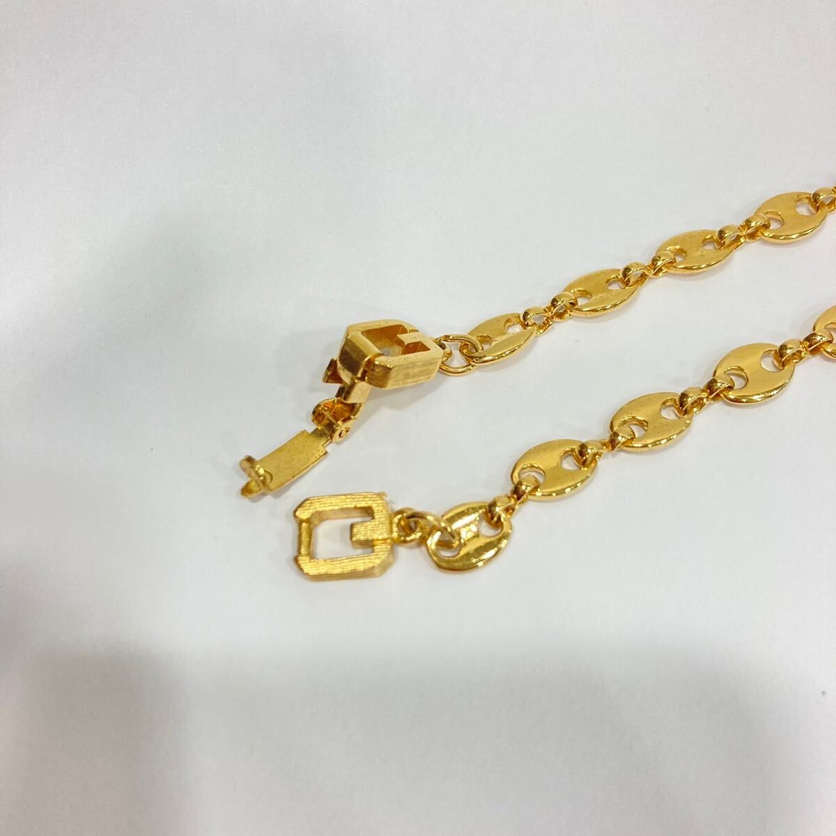 1円〜 保管品 GIVENCHY ジバンシー ジバンシイ ブレスレット ブレス ゴールドカラー Gロゴ ヴィンテージ アクセサリーの画像6