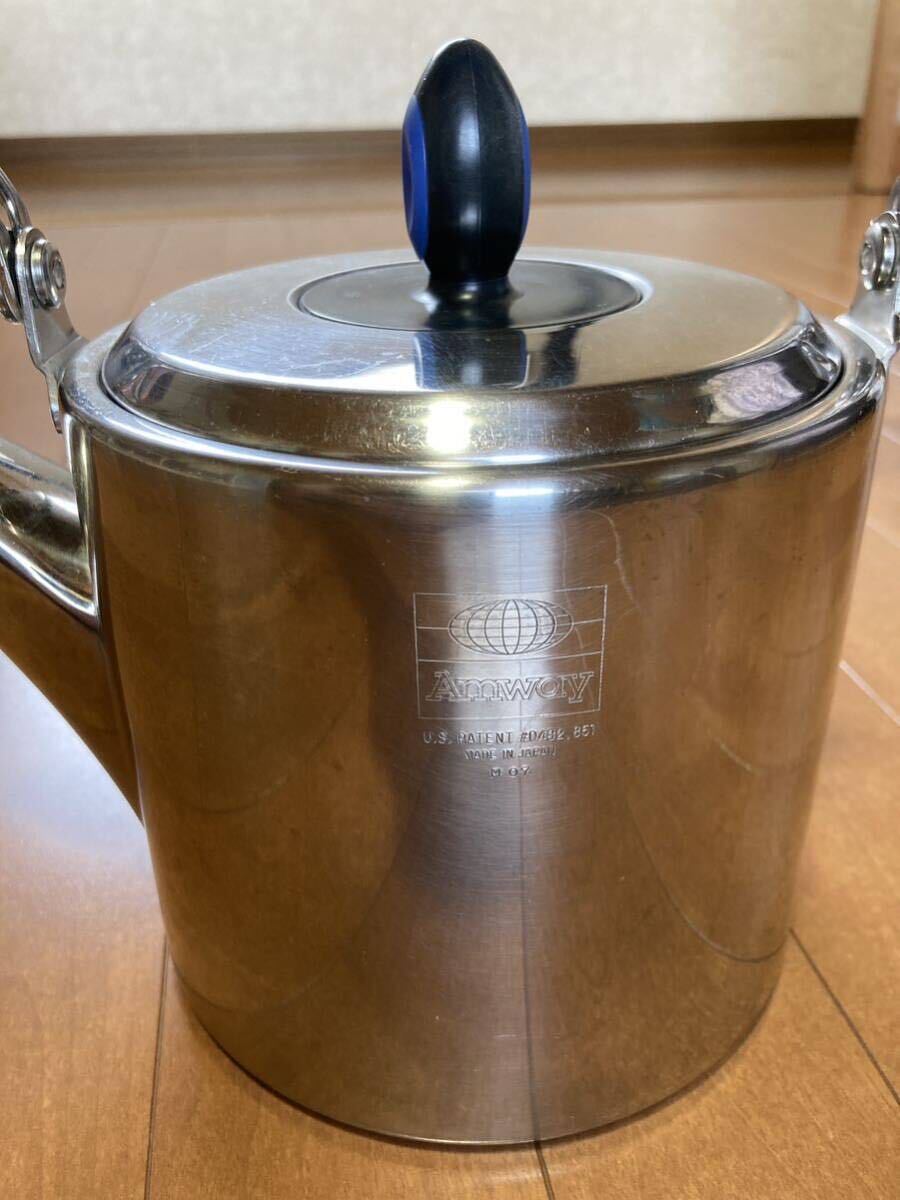 Amwayアムウェイ ケトル 中古品 Amway STAINLESS STEEL Made in JAPAN M 07の画像1