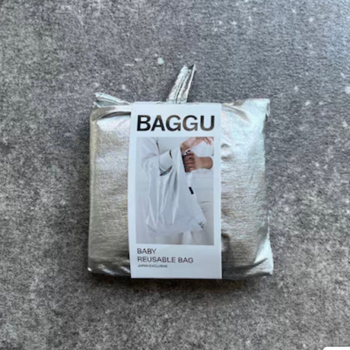 baggu バグゥ　メタリック　シルバー