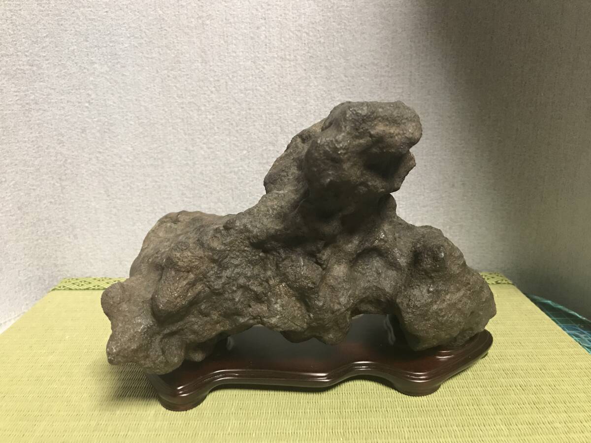 [ super rare ] heaven salt river stone meteorite. sama . Jug re suiseki st appreciation stone . stone 