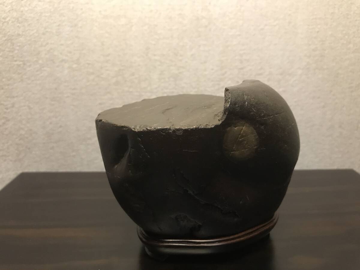 [ Yoshida . камень .. love камень ] подлинный чёрный бог . старый . камень . камень камень суйсеки оценка камень камень суйсеки экспонирование . тоже!