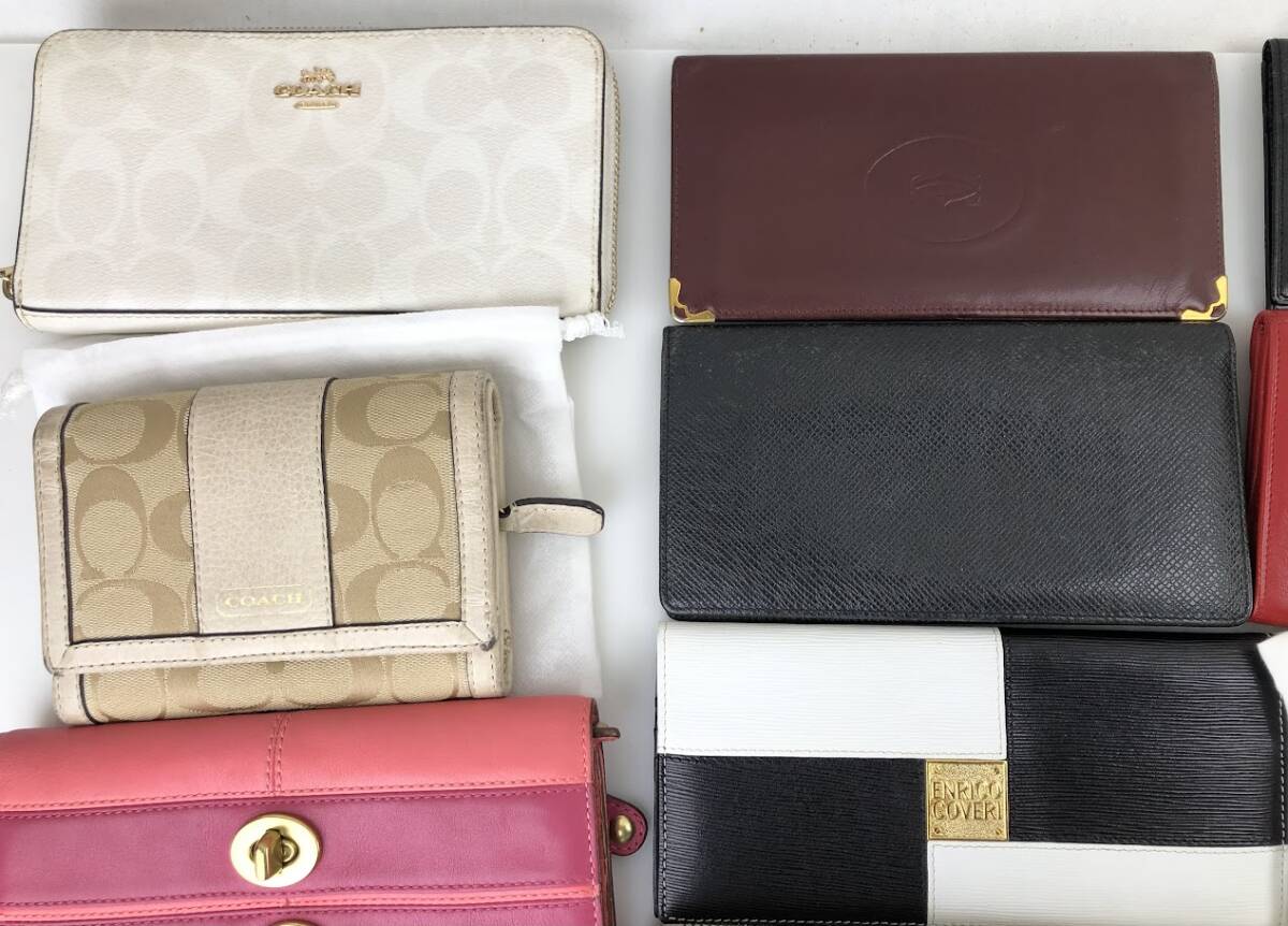 【1円出品】ブランド財布 キーケース 小銭入れ おまとめ 27点セット GUCCI COACH dunhill BALLY グッチ 長財布 ウォレットの画像2