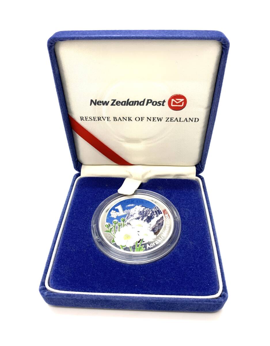 2007年 ニュージーランド 1ドル プルーフ銀貨幣 アオラキ/マウント・クック New Zealand Silver Proof Coin One Dollar店舗受取可の画像2