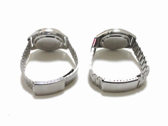 XB486◇SEIKO セイコー5 アクタス 21石 自動巻き メンズ腕時計 7019-7060 7019-8010 3針 デイデイト シルバー 色違い 稼働品 // 計2点 //の画像6