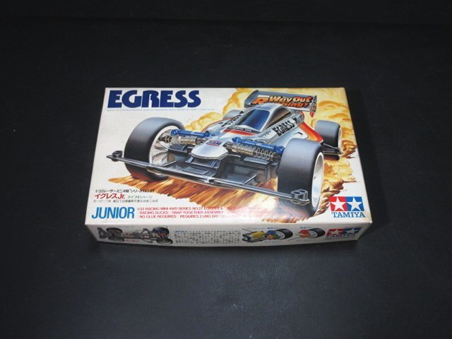 XB667◇タミヤ 1/32 レーサーミニ4駆シリーズ No.27 イグレス・ジュニア タイプ4シャーシ プラモデル / EGRESS JUNIOR / 未組立 / 現状渡しの画像1