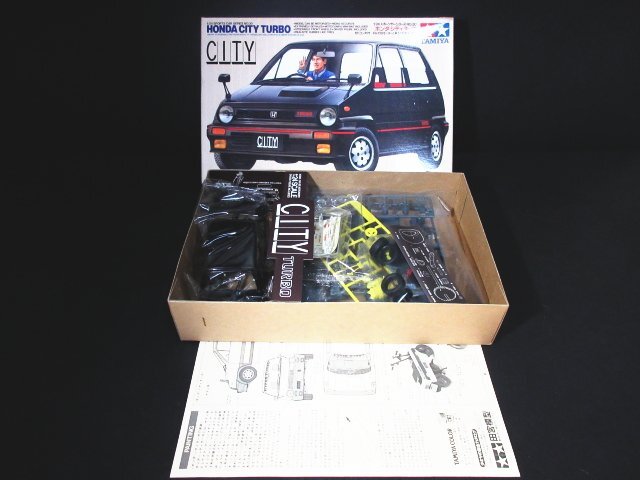 XB659△タミヤ/1/24スポーツカー/ボンダシティR/シティターボ/ニッサンスカイラインGT-R/カルソニックスカイライン/計4点/未組立/現状渡し