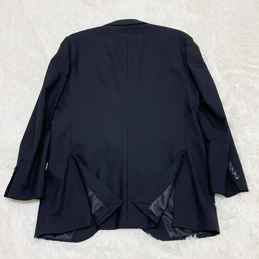 PASHU by SHIN HOSOKAWA パシュー バイ シン ホソカワ メンズスーツ セットアップ YA7 XL LL 黒 ブラック シングル 段返り メンズの画像6