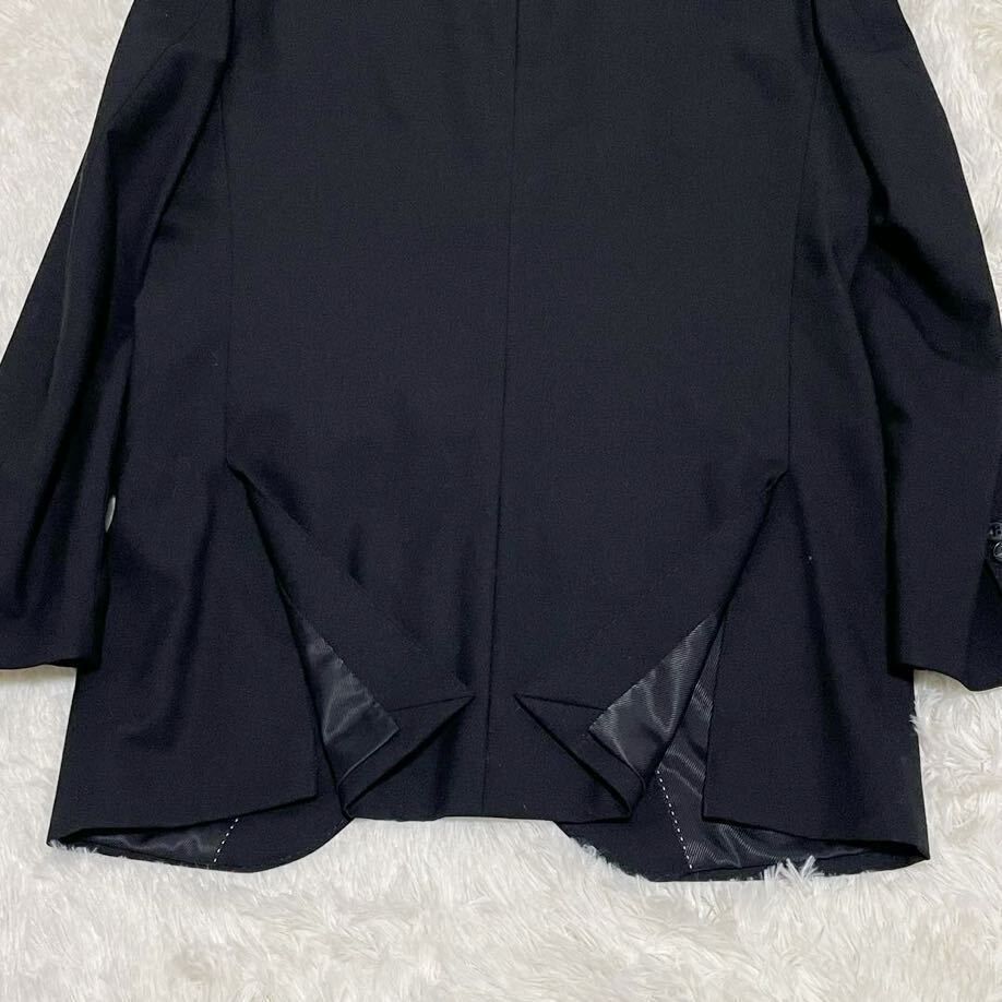 PASHU by SHIN HOSOKAWA パシュー バイ シン ホソカワ メンズスーツ セットアップ YA7 XL LL 黒 ブラック シングル 段返り メンズの画像7