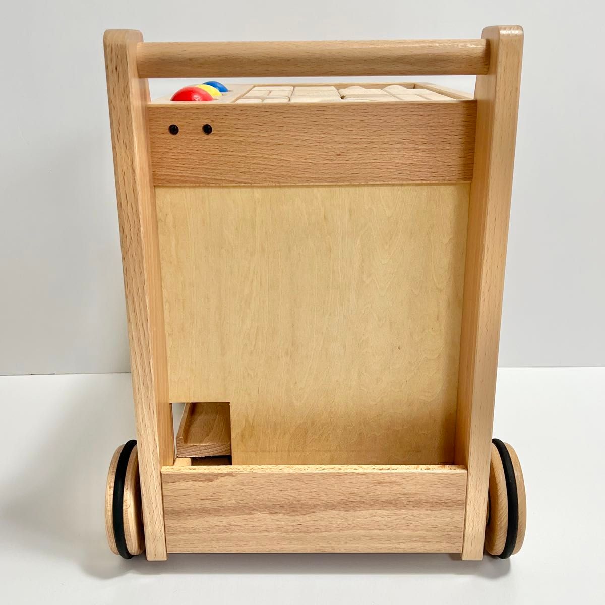 KOIDE コイデ ジョイフルワゴン 木のおもちゃ 知育玩具 積み木 手押し車 木製 お誕生日 おもちゃ ビー玉転がし