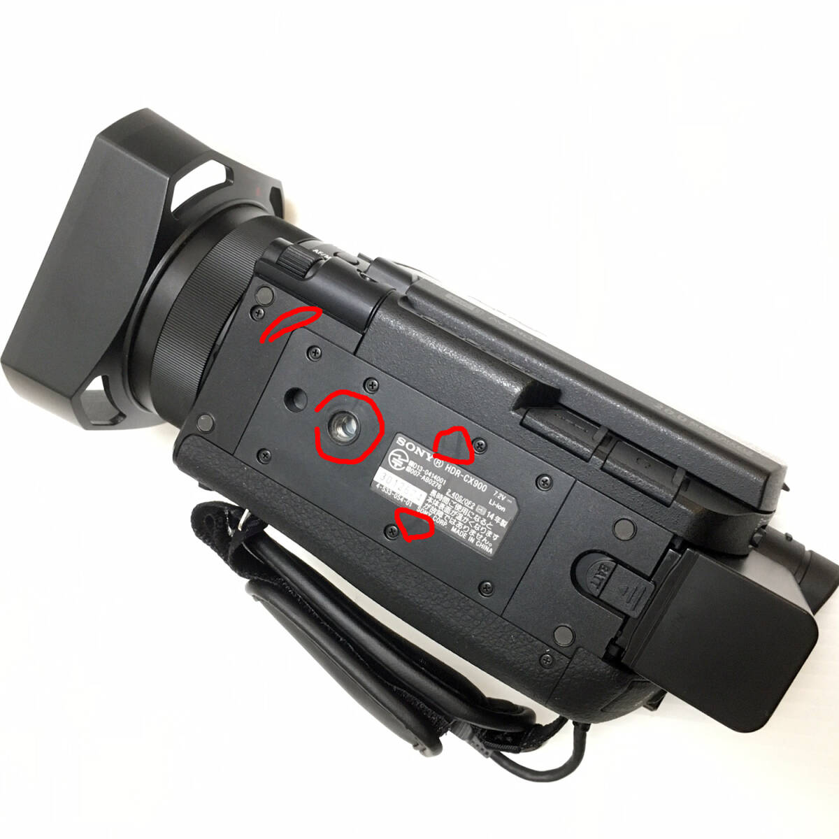 【1円スタート】【美品】SONY　Handycam HDR-CX900 （ブラック） _画像8