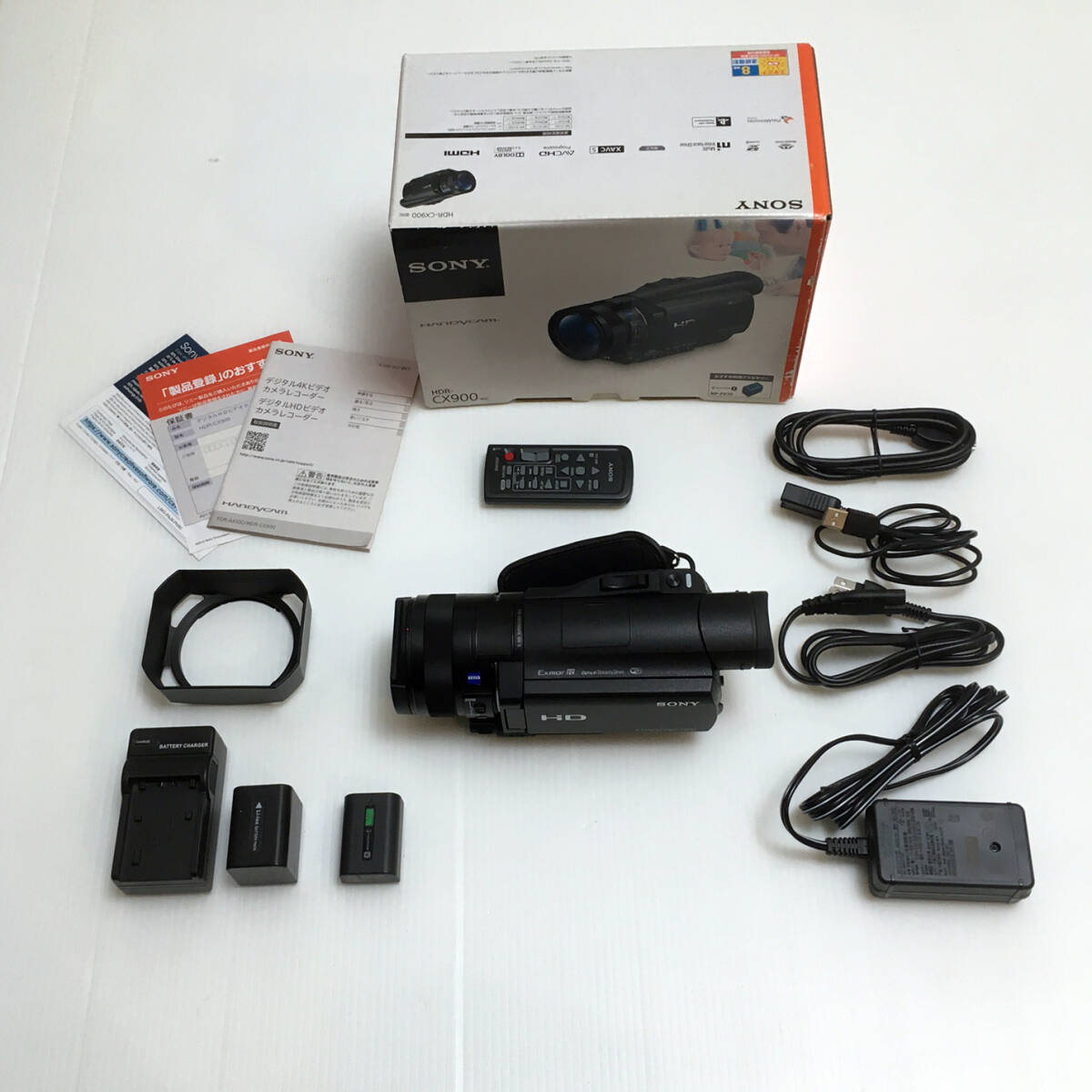 【1円スタート】【美品】SONY Handycam HDR-CX900 （ブラック） の画像1