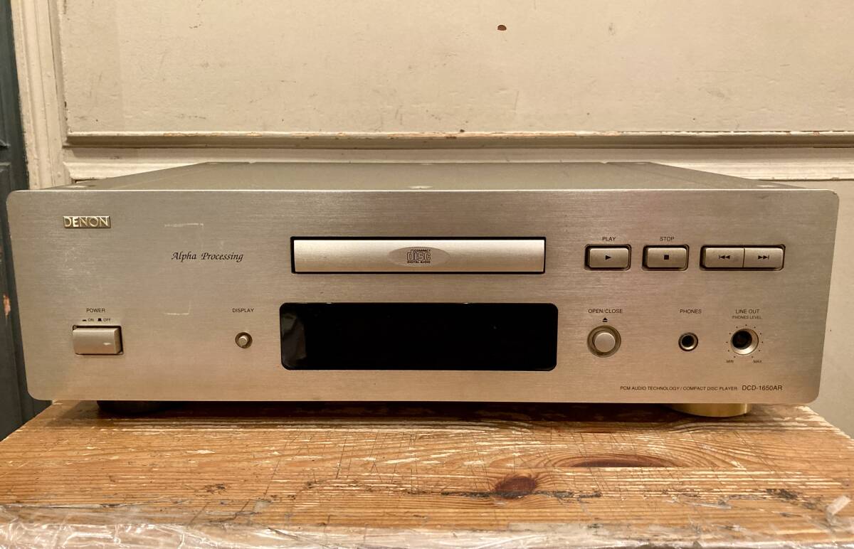 ◇電源OK/ジャンク◇DENON (デノン) DCD-1650AR CDプレイヤー◇ALPHAプロセッサー PCM1702 CDデッキ 日本コロムビア ステレオ_画像1