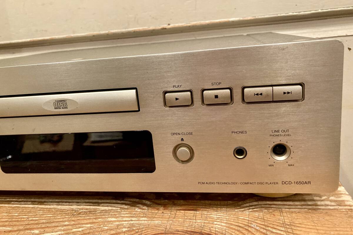 ◇電源OK/ジャンク◇DENON (デノン) DCD-1650AR CDプレイヤー◇ALPHAプロセッサー PCM1702 CDデッキ 日本コロムビア ステレオ_画像3