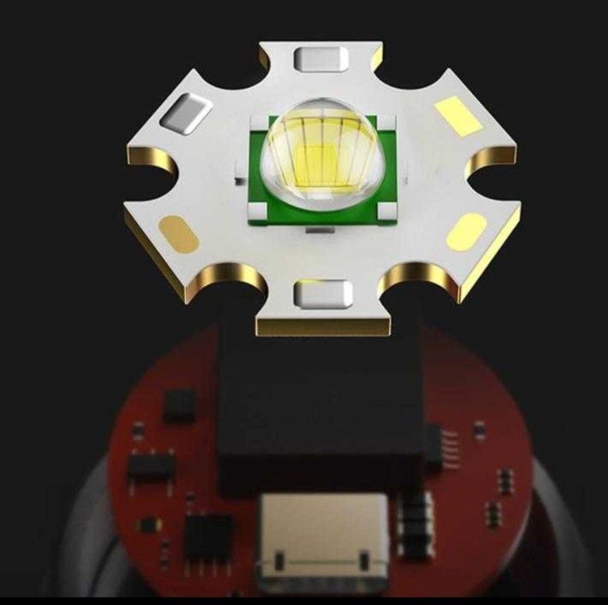 懐中電灯 LEDライト USB充電 ハンディライト　野外 防水 ポータブル アウトドア8