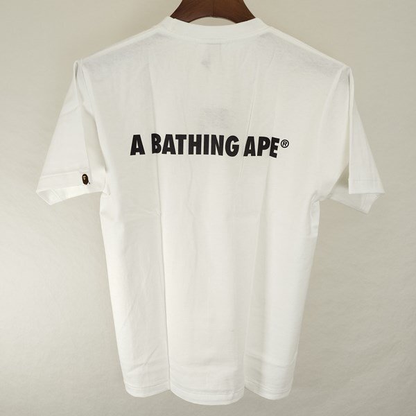 E703b [未使用品] A BATHING APE×STAR WARS アベイシングエイプ×スターウォーズ Tシャツ 半袖 S ホワイト ロゴプリント | トップス G_画像2