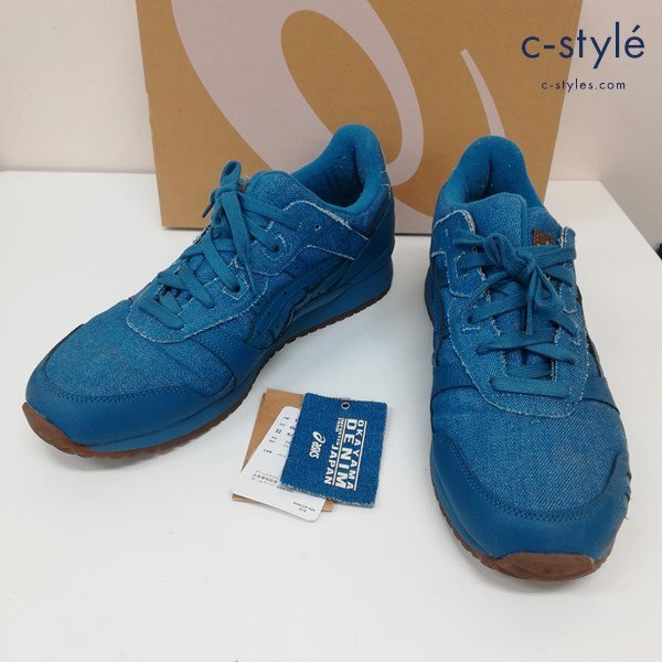 B809b [人気] ASICS アシックス GEL-LYTE III OG スニーカー 28.5cm インディゴ系 1201A530-400 Denim Azure デニム | シューズ Kの画像1