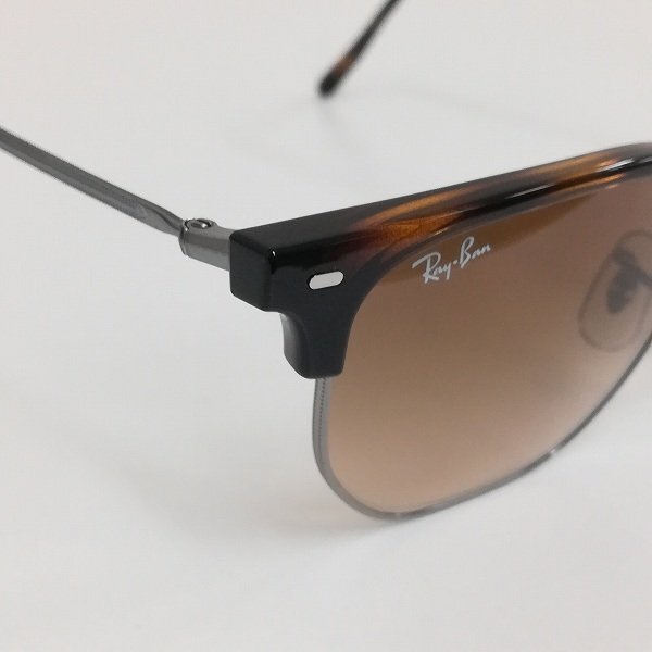 N666a [人気] Ray-Ban レイバン サングラス 51□20 ブラウン系 べっ甲柄 RB4416 NEWCLUBMASTER 710/51 | ファッション小物 Gの画像8